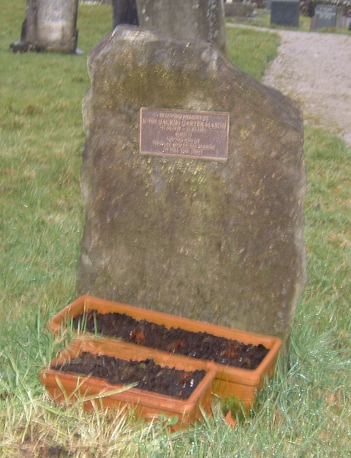 PJ06 - PJ06 - We can supply a bronze plaque to either fix on your own stone or supply a stone and fix the plaque to it.  Bespoke Headstones, Lawn Memorials.  Bespoke Headstones, Lawn Memorials