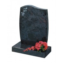 RL405 - This serpentine shape with barrel sides complements the design shown here on the left giving more room for the inscription. Lawn Memorial, Headstone