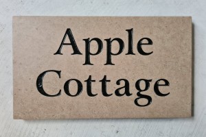 Local Limestone with Black letters